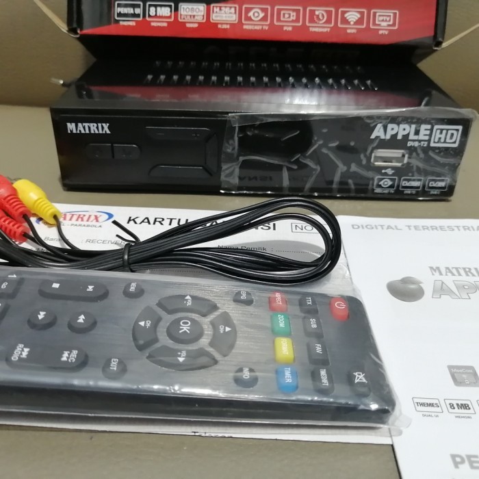 SET TOP BOX DIGITAL/STB DIGITAL TV MATRIX APPLE MERAH HD DVB-T2 ORI