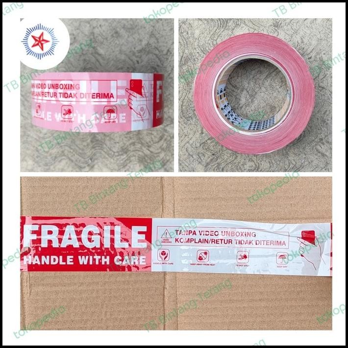 

Selotip Isolasi Lakban Fragile + Video Unboxing 200 Yard