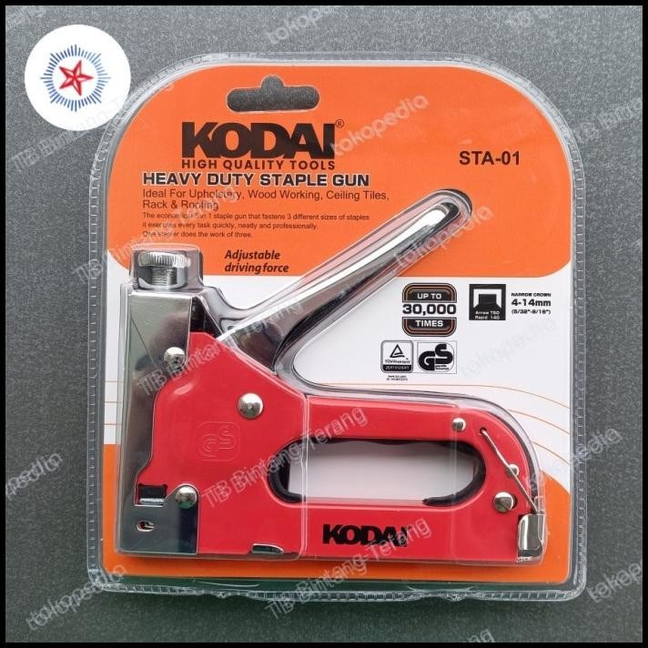 

Kodai Heavy Duty 3 In 1 Staples Size Tacker Gun Hekter Tembak