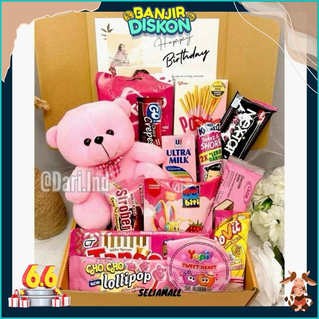 

Snack Box Kado Ulang Tahun / Hampers Snack Murah / Buket Snack / Buket Jajan / Kado Ulang Tahun / Hadiah Ulang Tahun / Hadiah Valentine / Kado Valentine / Kado Anniversary / Hadiah Anniversary / Hadiah Birthday / Hampers Cewek / Kado Natal Termurah Banget