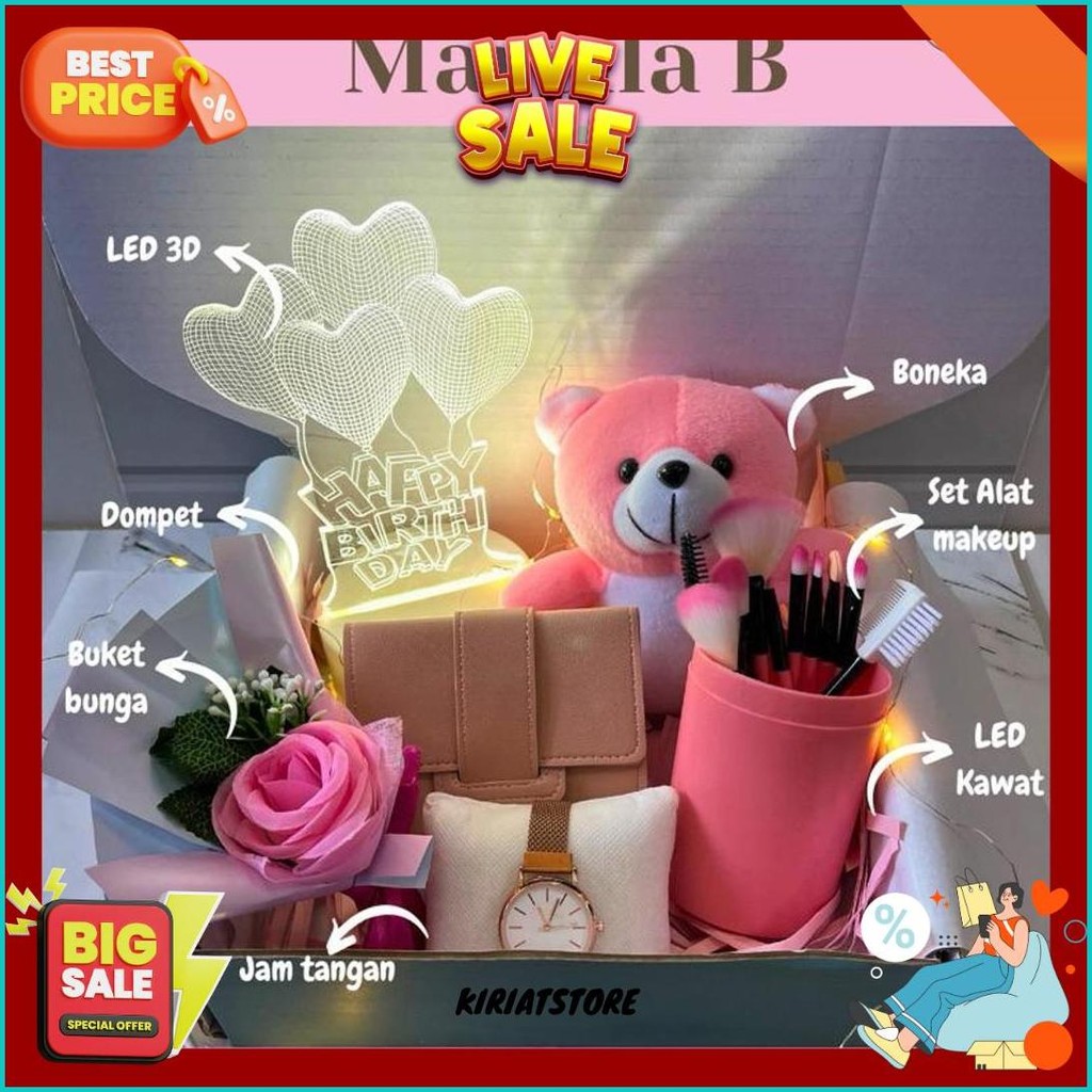 

Kado Hampers Box Kado Ulang Tahun Hadiah Ulang Tahun Wanita Kado Cewek Gift Box Wisuda Siap Kirim