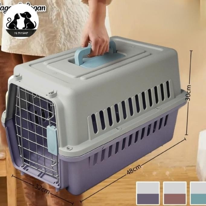 Pet Cargo Jumbo Pintu Besi Pet Carrier Kucing Anjing