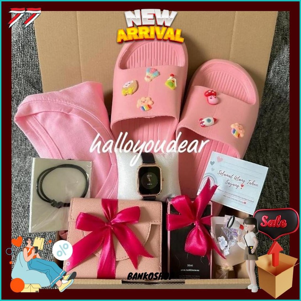 

Giftbox / Kado / Hampers Cewek Ulang Tahun Anniversary Bisa Cod