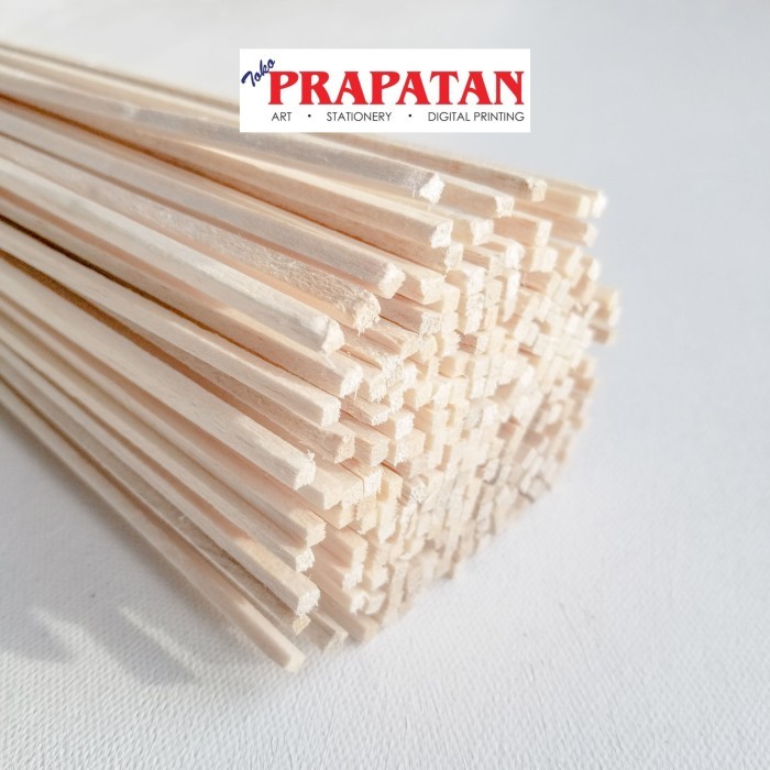 

Kayu Balsa Stick 100cm 2x2/3x3/4x4/5x5mm / Peralatan Maket