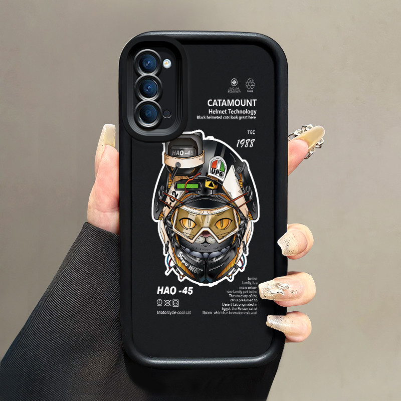 Casing Hp OPPO Reno 4 4G Reno4 Reno 4 5G Case Casing Softcase sarung HP Kesing kucing mesin penutup 
