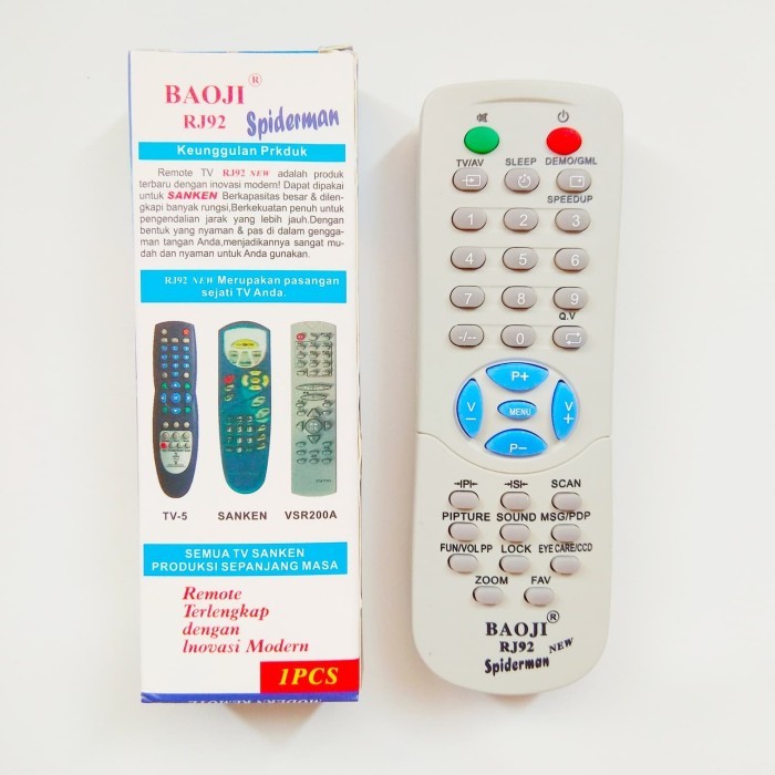 REMOT / REMOTE TV TABUNG SANKEN MULTI / UNIVERSAL / SERBA GUNA