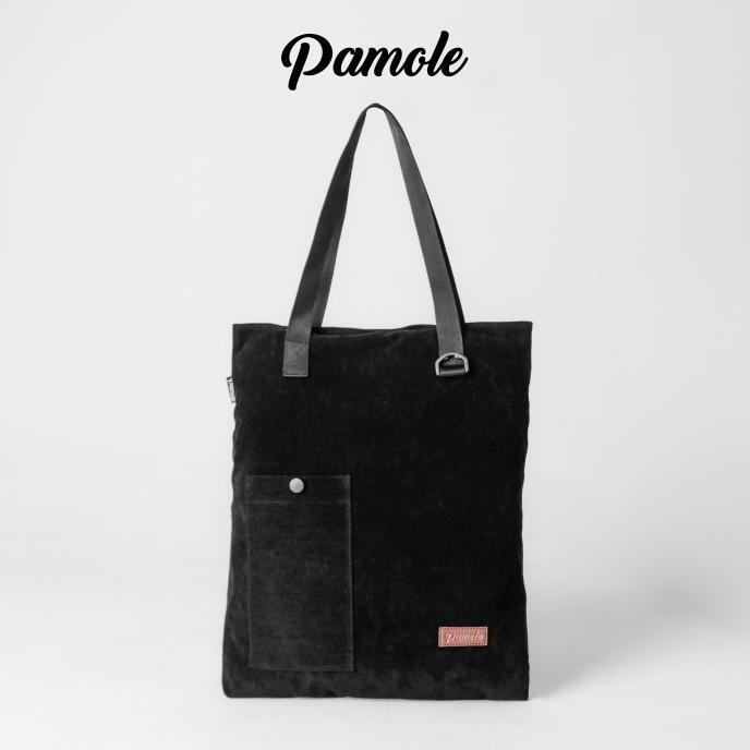 Pamole - Tas Tote Bag Unisex Penutup Resleting - Ummo Series