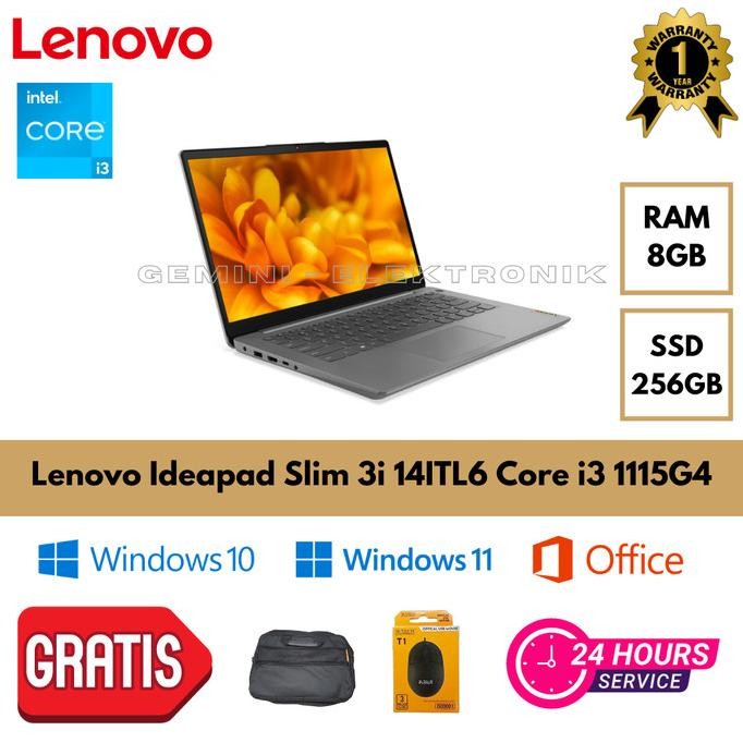 Lenovo Ideapad Slim 3I 14Itl6 Core I3 1115G4 / 8Gb 512 Ssd /Fhd
