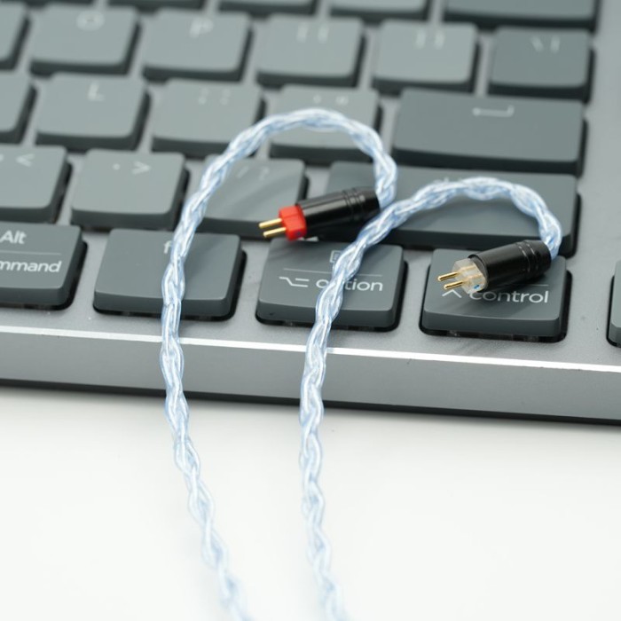 TERBATAS XINHS 8 Core Silver Plated Copper 3.5mm / USB Type C Upgrade Cable With Microphone IEM