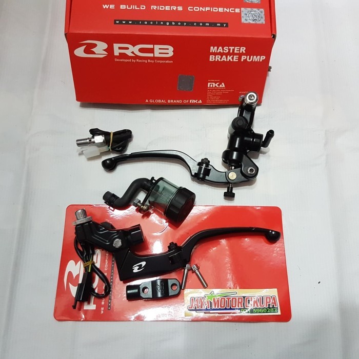 Master rem kanan RCB S1 dan Handle rem kopling kiri hitam