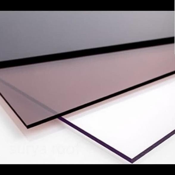 Solarflat 6 Mm Atap Genteng Polos Clear Policarbonate Sheet