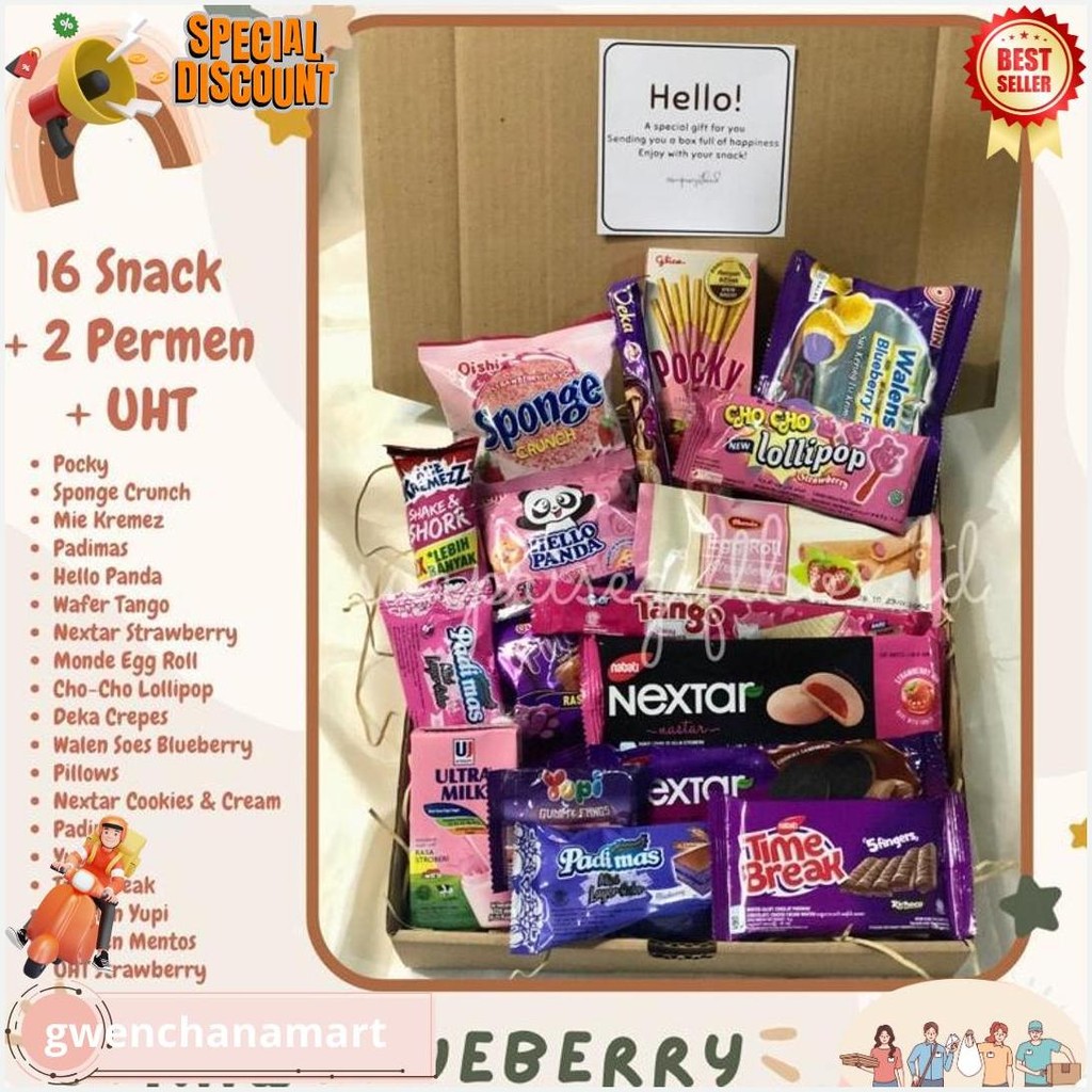 

Hampers Snack 30Ribuan/ Hampers Snack/ Snack Box/ Kado Wisuda/ Kado Ultah/ Hadiah Wisuda/ Hadiah Sempro/ Kado Pendadaran/ Kado Sidang/ Kado Valentine/ Hadiah Valentine/ Hadiah Lebaran/ Hampers Lebaran/ Sovenir Lebaran/ Snack Lebaran/ Kado Valentine
