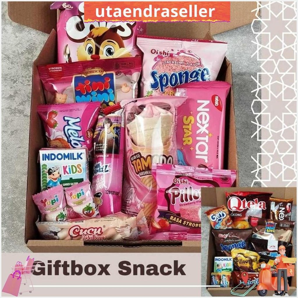 

Gift Box Full Snack Hampers Ultah Kado Graduation Annivesary Set Hadiah Siap Kirim