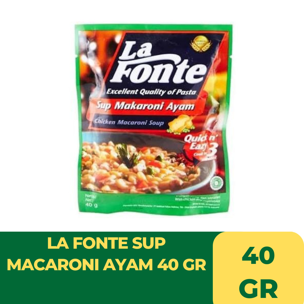 

LA FONTE SUP MACARONI AYAM 40 GR