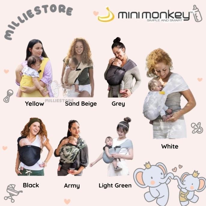 Minimonkey Mini Sling / Gendongan Bayi Anak Minimonkey