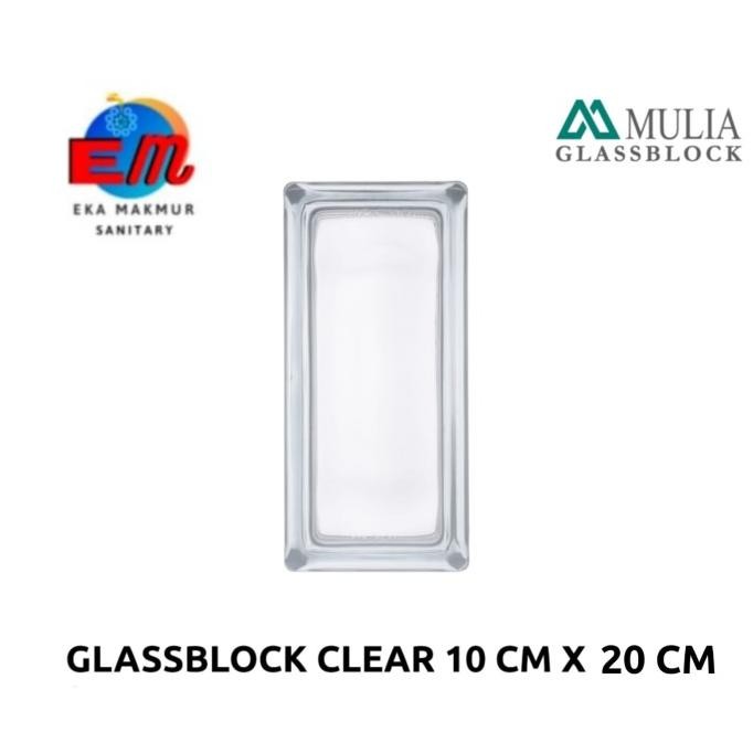 Glass Block/ Glassblock/ Glass Blok Mulia Magna Clear 10X20 Original