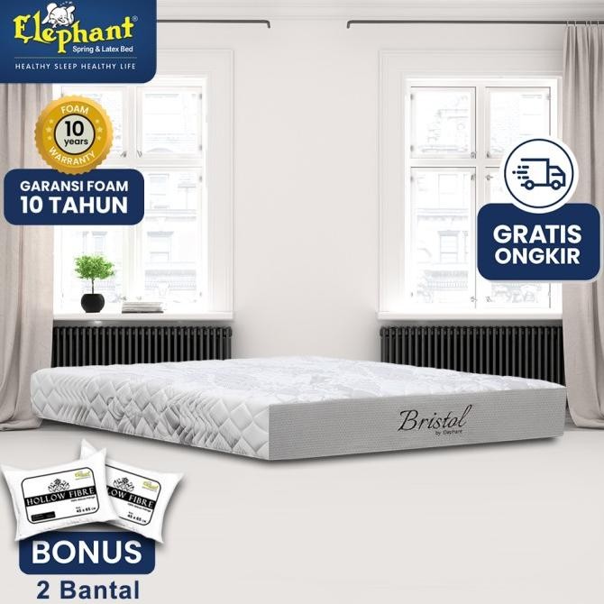 [Custom Bed] Elephant Springbed Kasur Bristol Tanpa Per / Matras Only