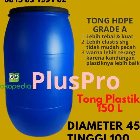 Tong Tempat Sampah Plastik Besar Not Krisbow / Liter