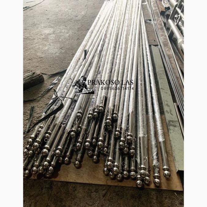 Populer Tiang Bendera Stainless/Tiang Bendera Jalan/ Tiang Bendera Murah Neo