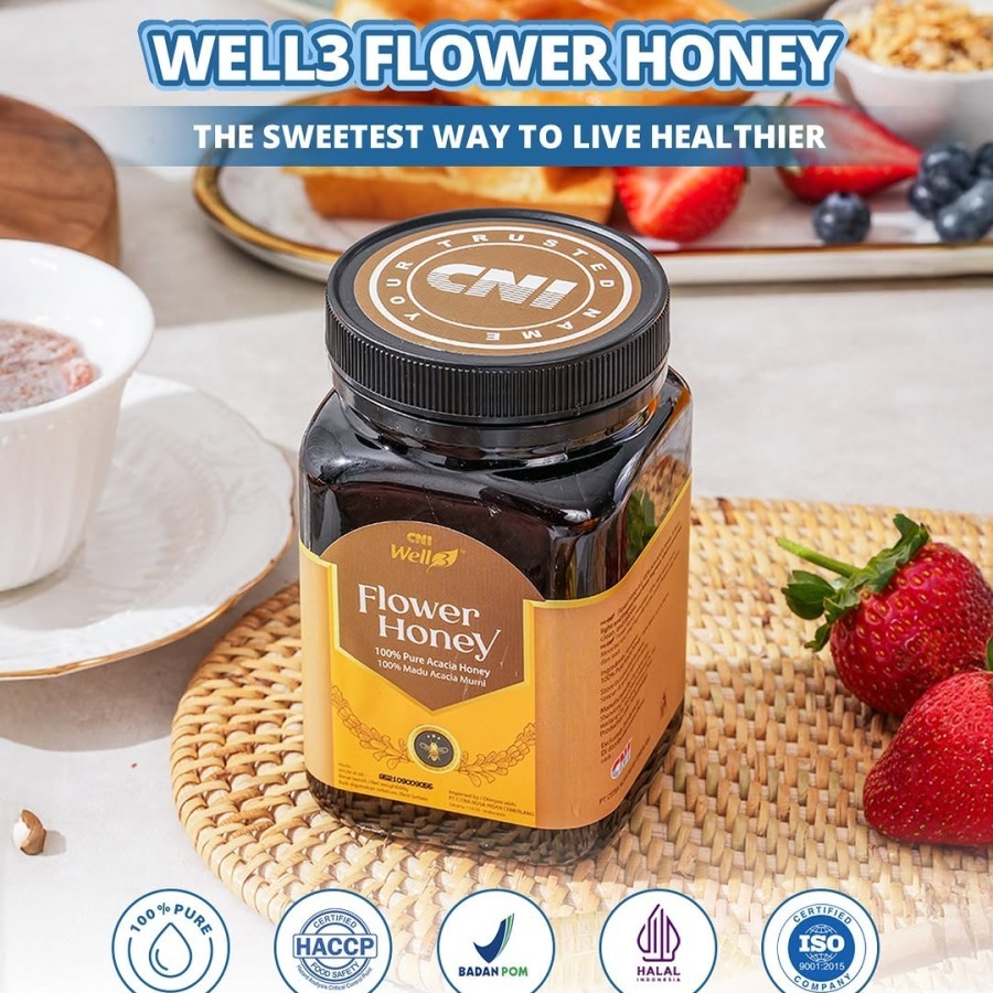 

Well3 Flower Honey Madu Akasia Murni 100%