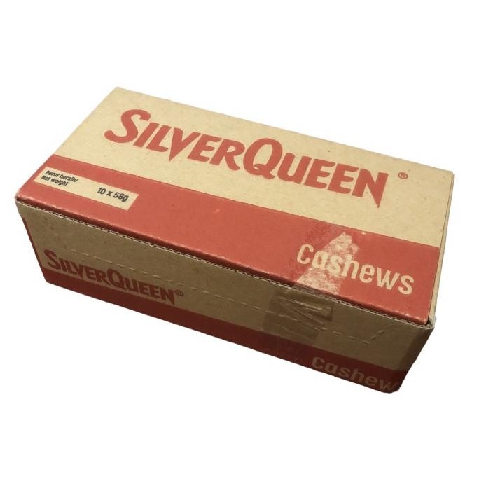 Silverqueen Cokelat Almond Cashew 58 Gram 1 BOX (10 PCS) AS85