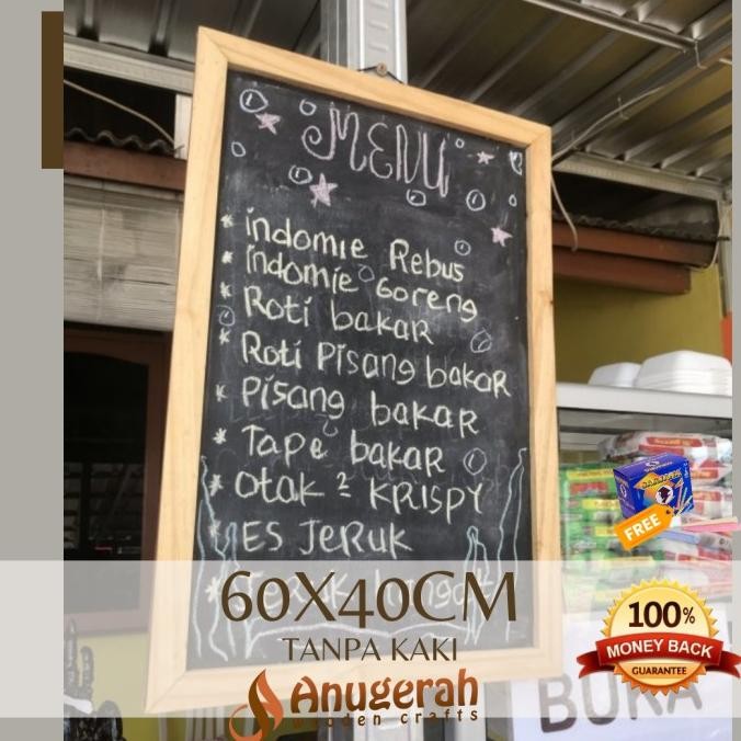 

Papan Tulis Kapur 40x60cm Chalkboard Unik Papan Hitam Blackboard