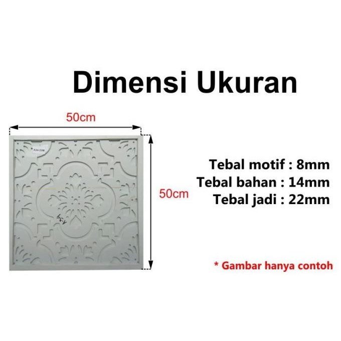 

[Haebot] Cetakan Panel Dinding Motif 3D Ukuran 50X50 Spon Eva Model 4