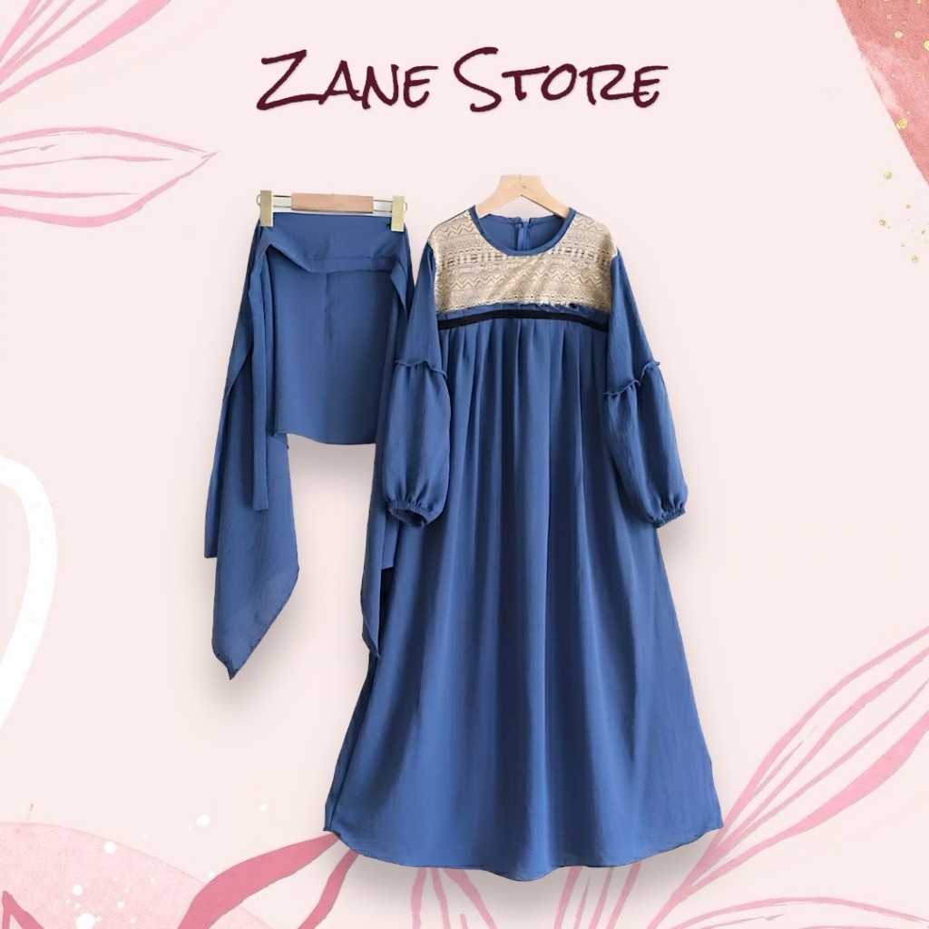 Gmies Remaja Idulfitri Terbaru 2025 Pakaian Amak Cwek Hmis Casual Dress Panjang Anak Muslim Trendy K