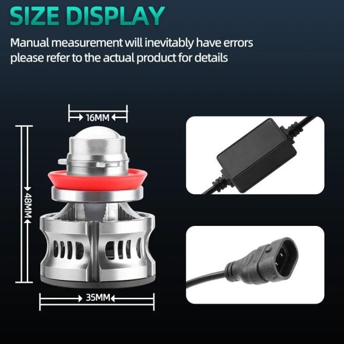 || PROMO / LAMPU LED H11 H8 FOGLAMP MOBIL LASER PROJEKTOR PROJIE PUTIH KUNING ||~~~