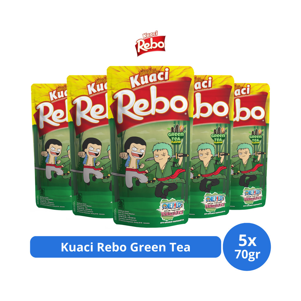 

Kuaci Rebo Green Tea 70gr x 5 pcs