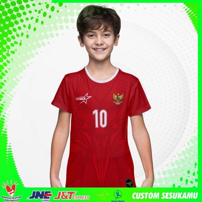 BAJU KAOS JERSEY BOLA ANAK TIMNAS INDONESIA AFF 2020 2021 HOME AWAY