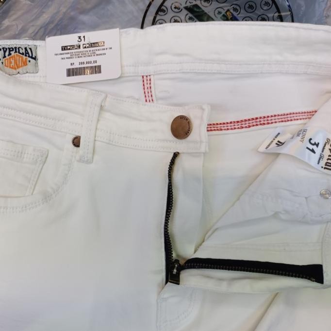 Celana Jeans Pria Skinny Typical Original bahan melar / celana putih Terlaris