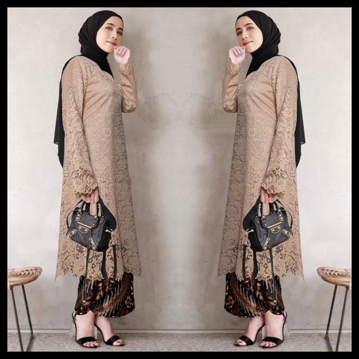 Atasan Kebaya Brukat Tunik Modern Ld 120 Atasan Kebaya Kurung Jumbo Best Seller