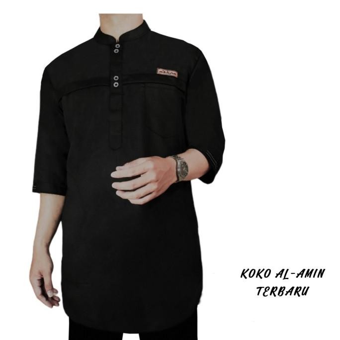 BAJU KOKO KURTA MODERN MUSLIM PRIA DEWASA KOKO KURTA AL-AMIN