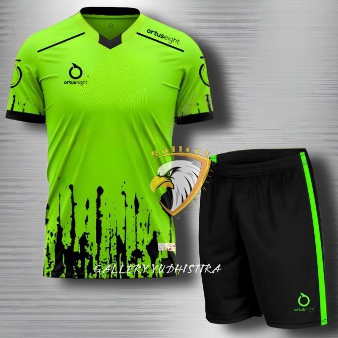 SETELAN JERSEY BOLA DEWASA BAJU BOLA FUTSAL ORTUSEIGHT SET BAJU CELANA