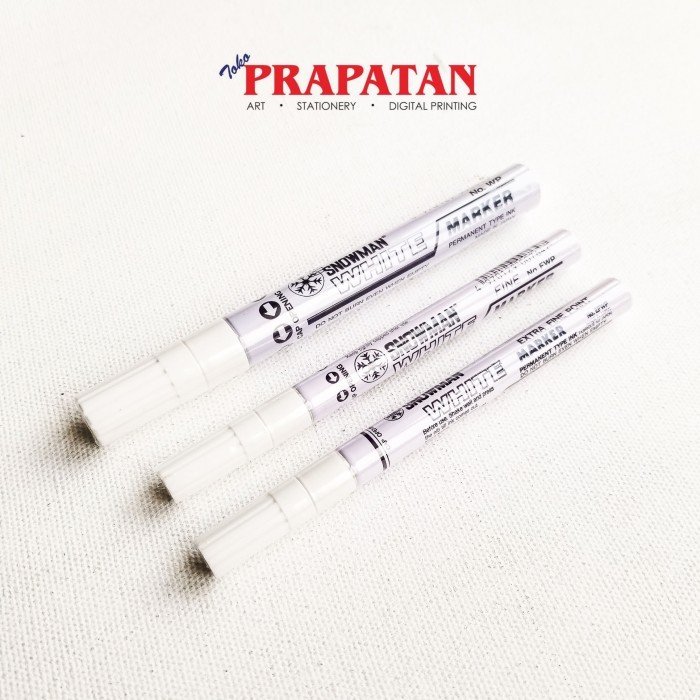 

Snowman White Marker / Spidol Putih Snowman