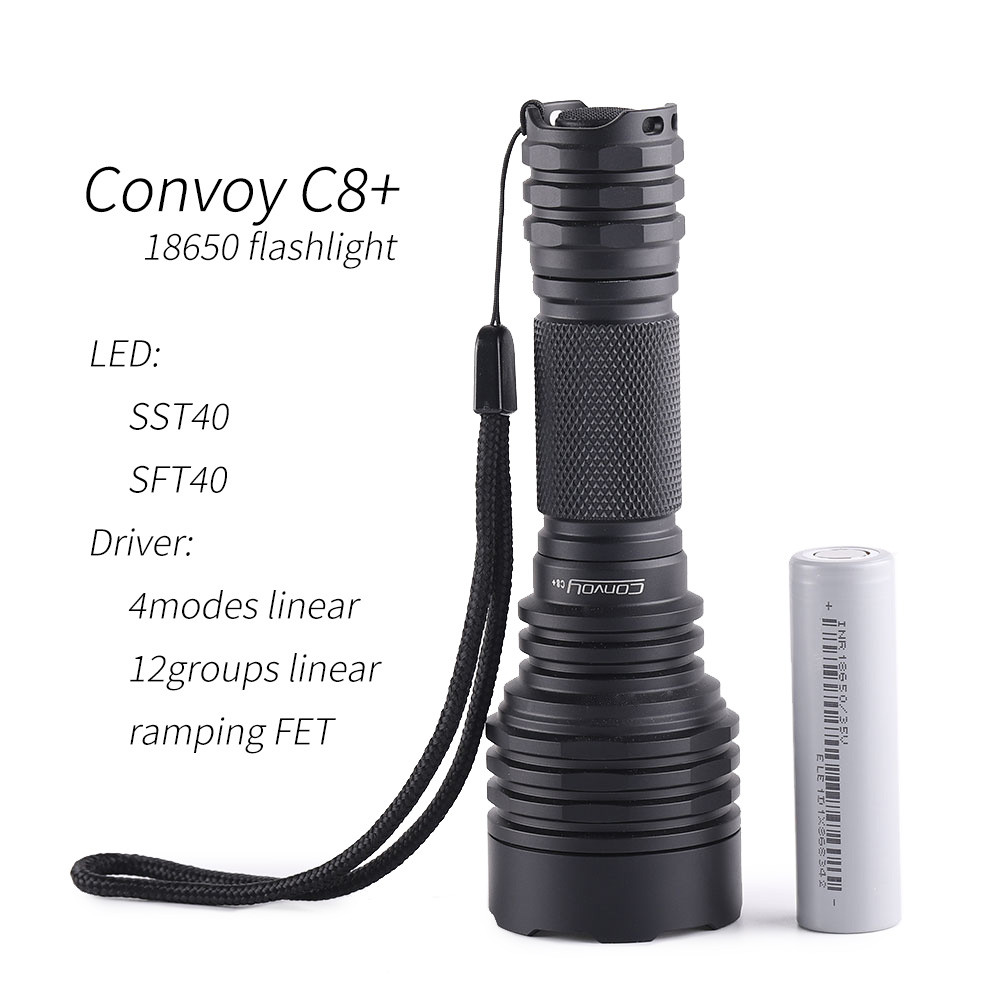 Convoy C8+ with luminus SST40 SFT40 ,copper DTP board and