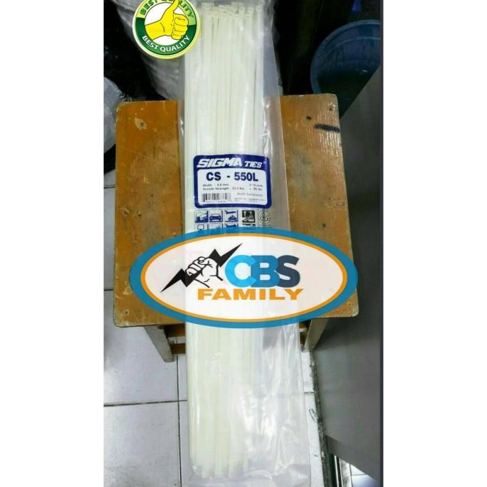 

TERBARU - kabel ties /sigma ties CS550L putih [55cm]