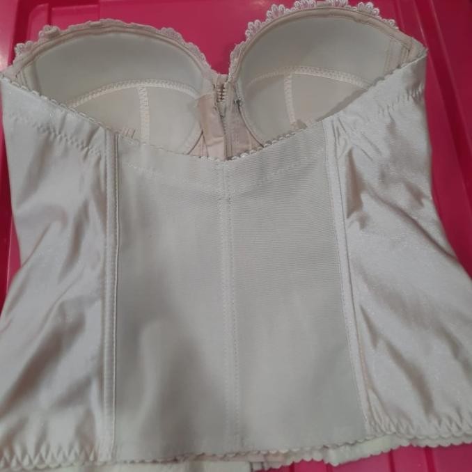 Terbaru Ladymarlene Monalisa Longtorso Warna Krem Asli Ori Uk 32B 34-40 Cup Ab Best Seller