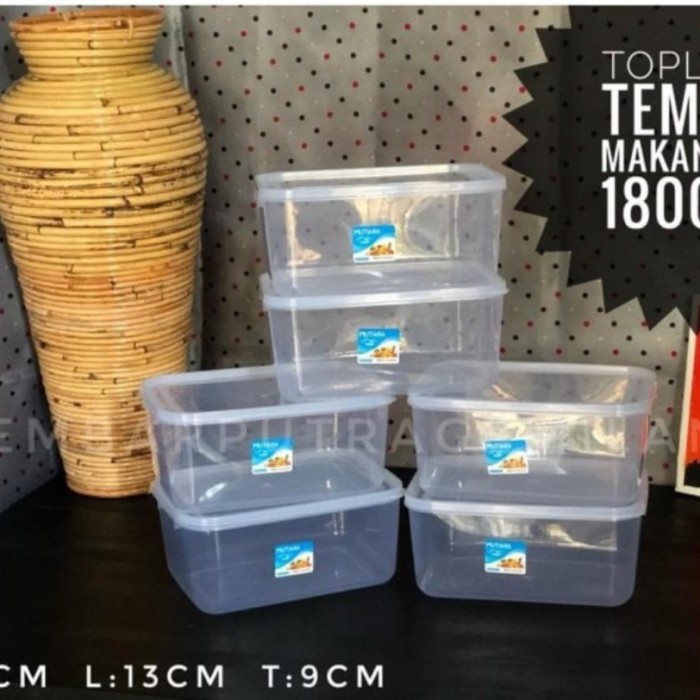 SH206 kotak makan kmp1800 ml /Toples Bening sealware Kmp FREE ONGKIR