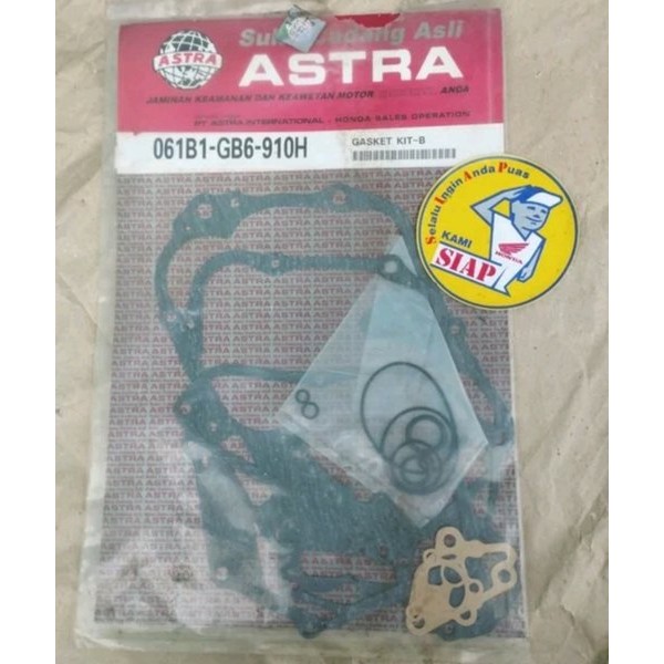 Gasket Kit B Perpak Paking Mesin Bawah Set Block Blok Bak Tutup Kopling Magnet Honda Astrea 800 Prim