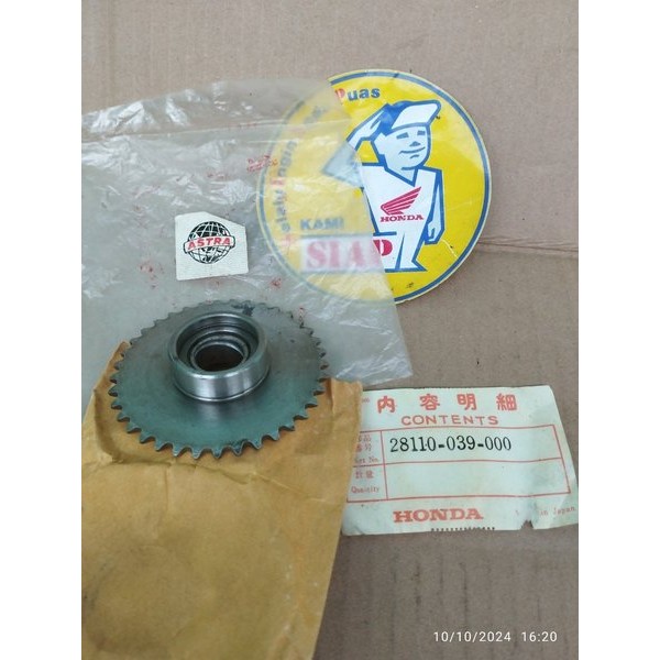 Gigi Gear Gir Dinamo Stater Penghantar One Way Honda Pispot C50 C 50 C70 C 70 Super Cup Cub C700 C80