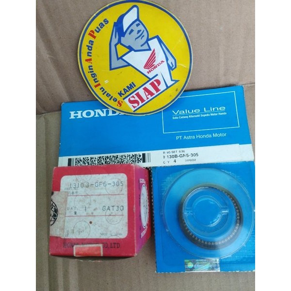 Piston Seher Set Ring Ukuran Os Over Size 50 Honda Win100 Win 100 Sub Astrea Prima Grand Supra X100 