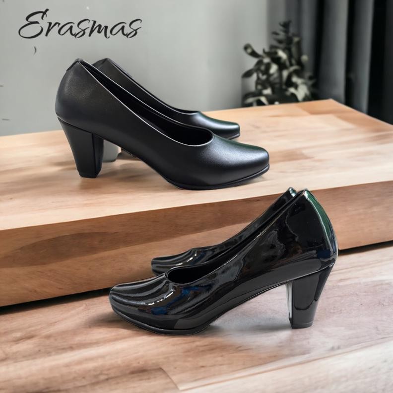 Promo Sepatu Erasmas 02C Hak 7Cm - Sepatu Dinas Wanita Sepatu Kerja Wanita Sepatu Kantor Wanita Sepa