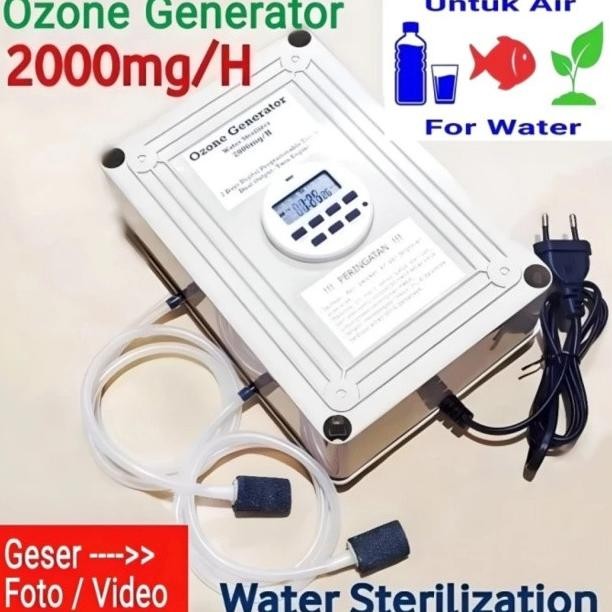 Ozone Generator 220V 2000Mg Water Ozonizer Germicidal Sterilizer