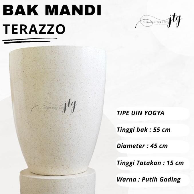Juragan Terazzo Group Bak Mandi Keramik Teraso Marmer T70Cm