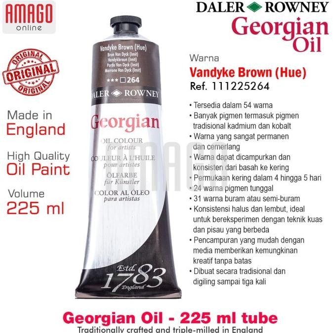 

DALER-ROWNEY - GEORGIAN OIL 225 ml - VANDYKE BROWN HUE - 111225264