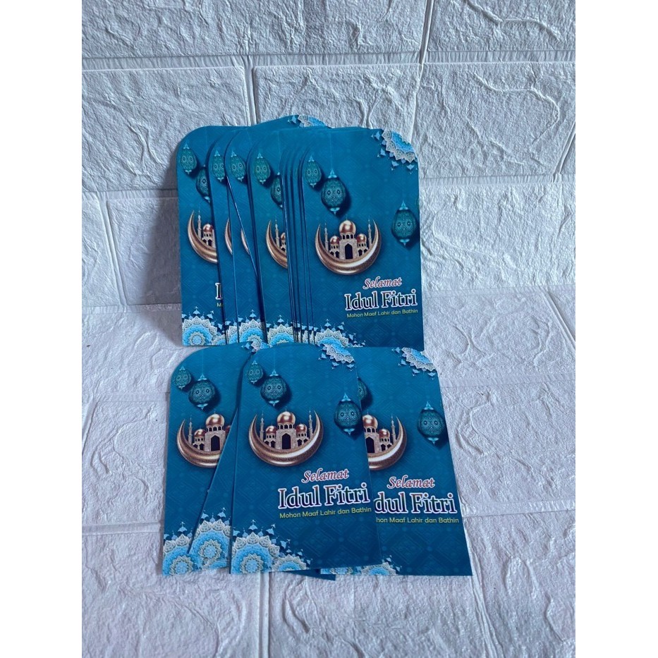 

HOT PROMO 100 PCS AMPAU / AMPLOP LEBARAN MASJID KARTUN MEDIUM 11X7CM WOK54