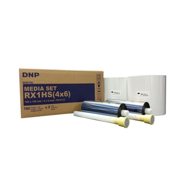 TERBARU DNP DS-RX1HS Paper dan Ribbon Printer Fotobooth Digital Media Set 4x6
