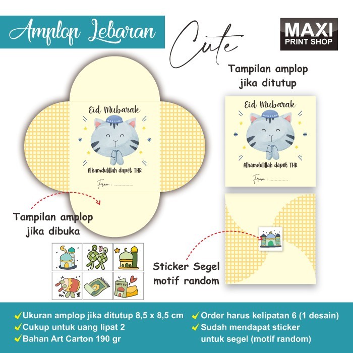 

HOT PROMO AMPLOP LEBARAN CUTE MDU9
